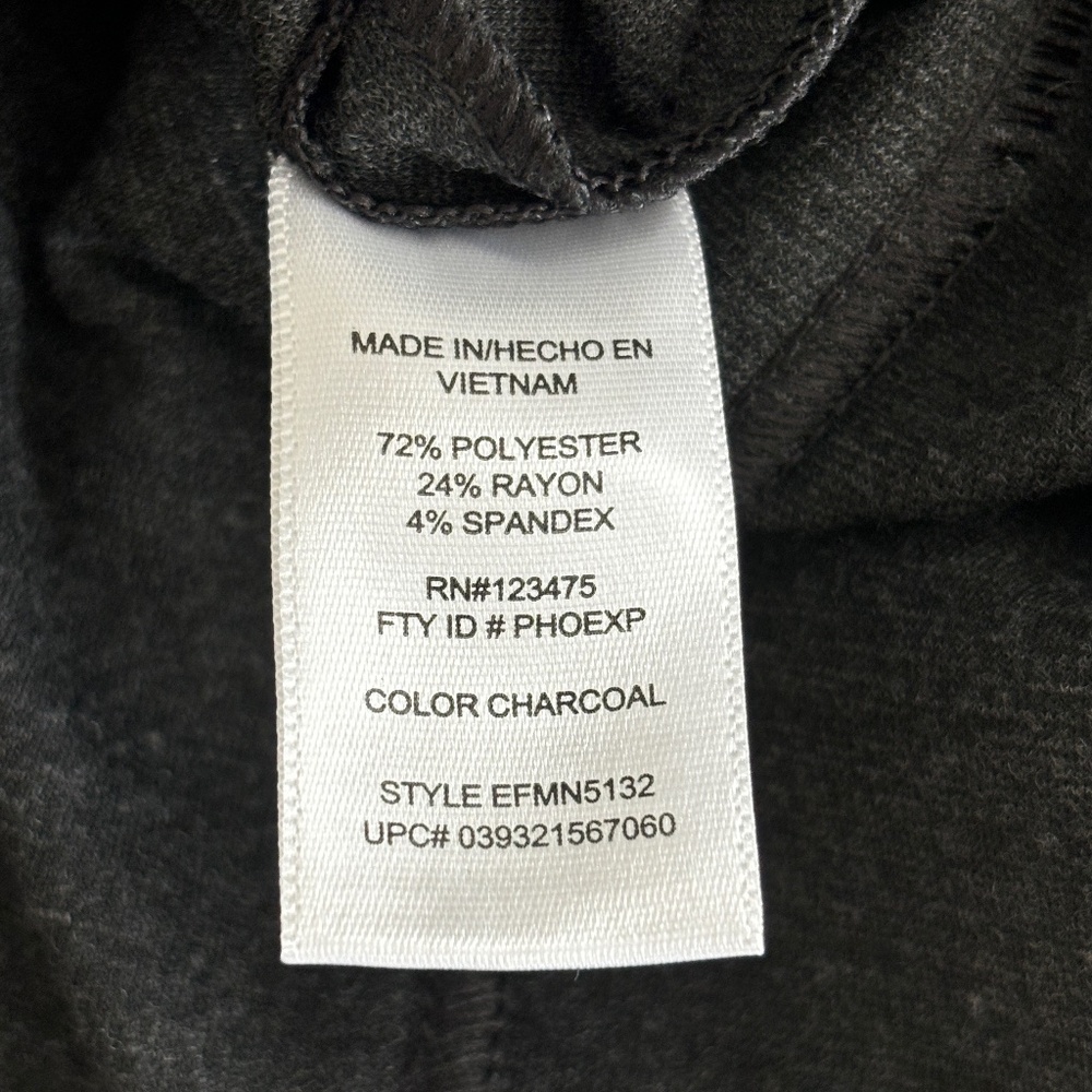 Ellen Tracy Ponte Knit Pencil Skirt - Charcoal Gray S - Picture 9 of 10